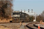 NS 6989 leads train P61 onto the AS line